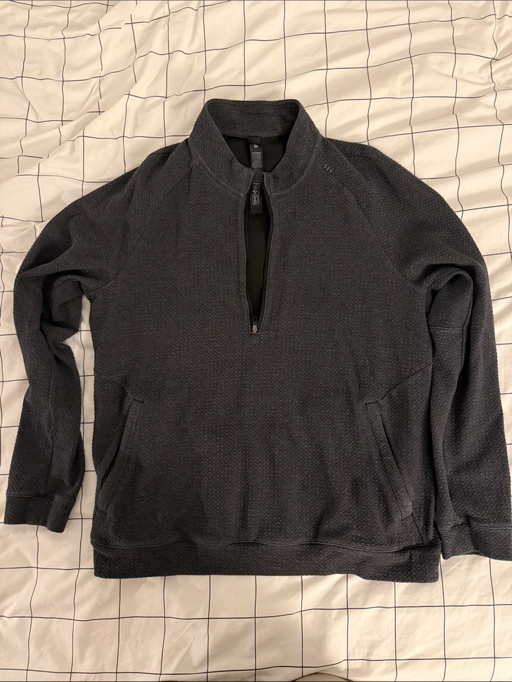 Lululemon Textured Half Zip - Black